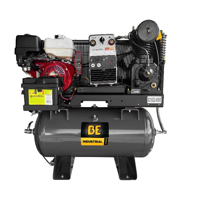 19 CFM @ 175 PSI - 30 GALLON AIR COMPRESSOR,  GENERATOR, WELDER, WITH HONDA GX390 ENGINE