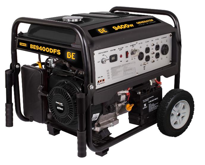 9,400 WATT DUAL FUEL ELECTRIC  START GENERATOR