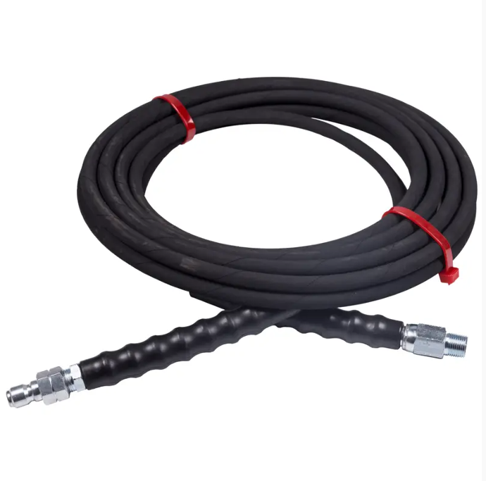 25ft 4000 PSI 1/4" Rubber Hose