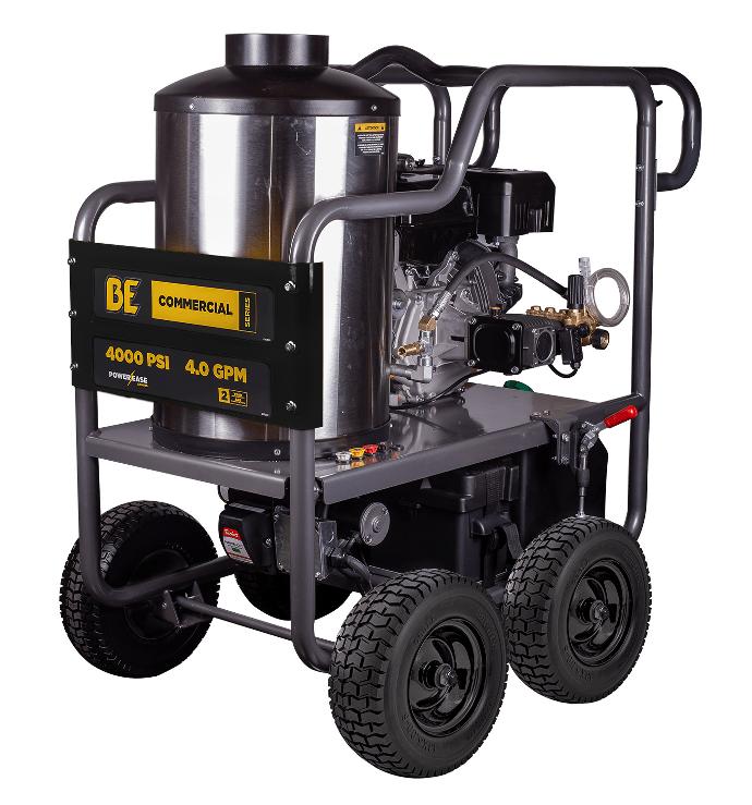 4,000 PSI - 4.0 GPM HOT WATER PRESSURE WASHER WITH  POWEREASE 420 ENGINE AND AR TRIPLEX PUMP