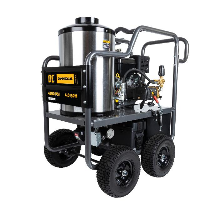 4,200 PSI - 4.0 GPM HOT WATER PRESSURE WASHER  WITH VANGUARD ENGINE AND AR TRIPLEX PUMP