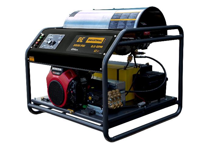 3,000 PSI - 8.0 GPM HOT WATER PRESSURE WASHER WITH  HONDA GX690 ENGINE AND GENERAL TRIPLEX PUMP