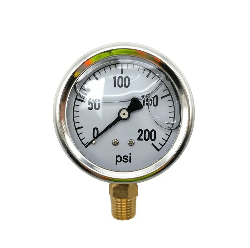 Stainless Steel Glycerin Pressure Gauge