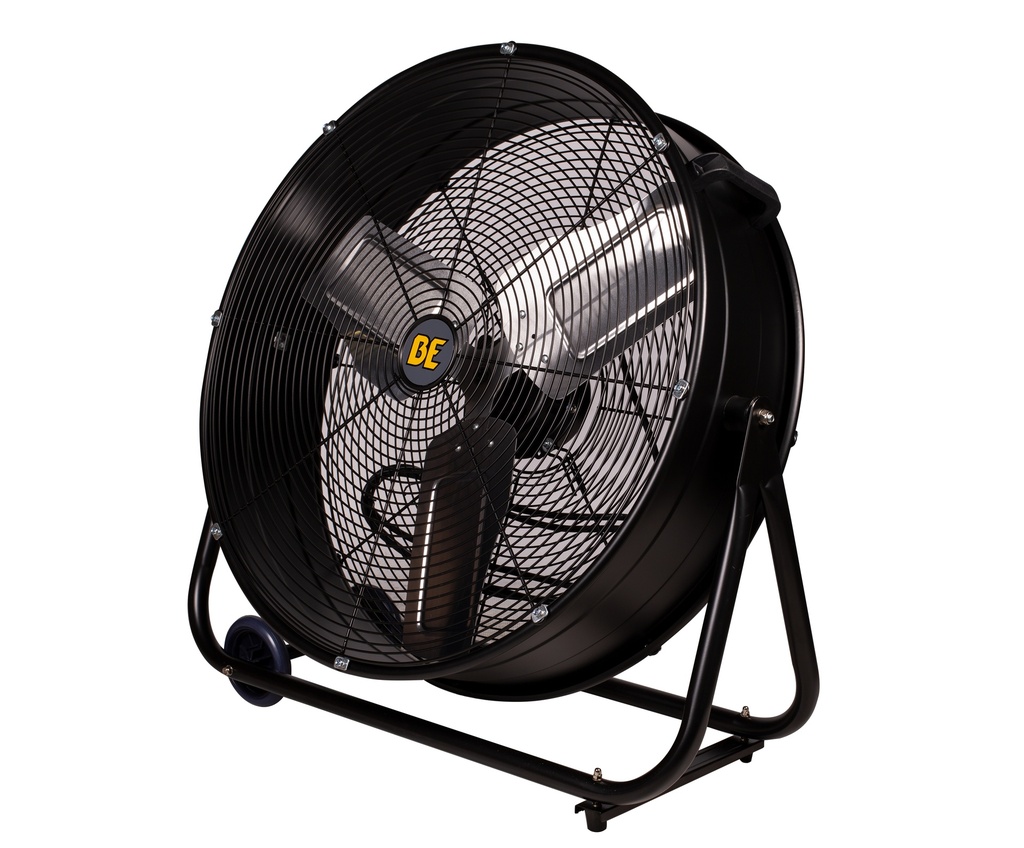 24" Direct Drive, Industrial Fan With Wheel Mount