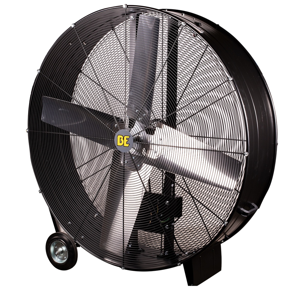 48" Belt Drive, Industrial Fan With Wheel Mount