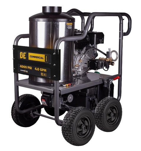 [HW4015RA] 4,000 PSI - 4.0 GPM HOT WATER PRESSURE WASHER WITH  POWEREASE 420 ENGINE AND AR TRIPLEX PUMP