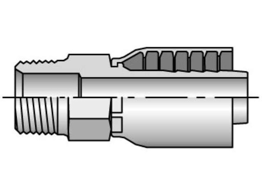 [MALE PIPE CRIMP FITTING] 10143-12-10