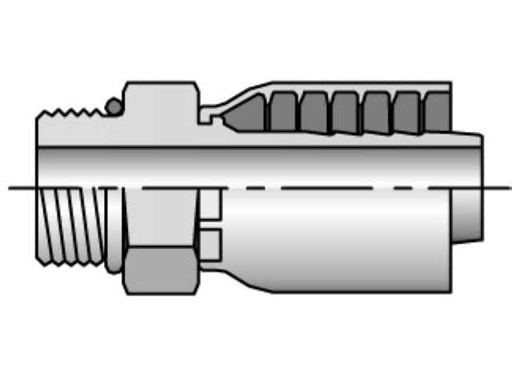 [MALE O-RING CRIMP FITTING] 10543-10-10