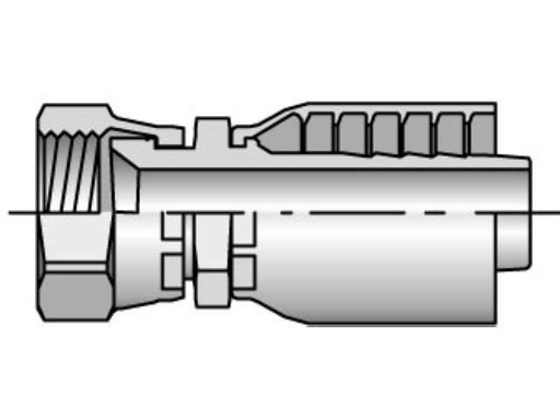 [FEMALE JIC CRIMP FITTING] 10643-10-10