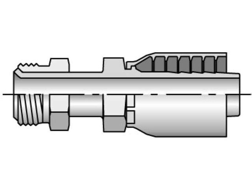 [MALE INVERTED SAE 45░ SWV] 12843-4-4