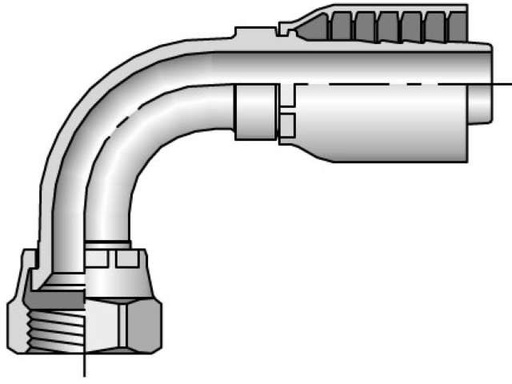 [90 ELBOW FEM. JIC SWIVEL] 13943-10-10