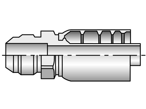 [MALE JIC CRIMP FITTING] 10377-10-10