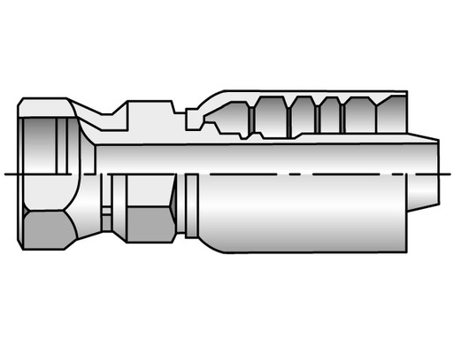 [FEMALE JIC CRIMP FITTING] 10677-10-10