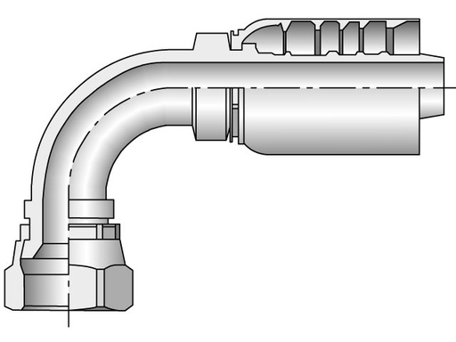 [FEM.JIC SWIVEL 90 DEG.] 13977-10-10